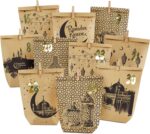 DIY ramadan zum Befüllen-Eid Mubarak tüten-30 Bedruckte Kraftpapiertüten-Geschenktüten zum Aufstellen und Dekorieren-ramadan dekoration set-wiederverwendbar – Bild 7