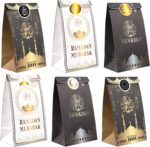 HOWAF Eid Mubarak Papiertüten, 12 Stück Eid Geschenktüten mit Aufkleber Candy Tüten zum Verpacken von Geschenken, Giveaways, Kindergeburtstag, Hochzeit, Muslim Ramadan Party – Bild 8