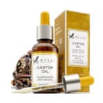 Eclat Skincare, Bio Rizinusöl für Wimpern, Augenbrauen, Haut, Haare, Nägel & Gesicht, Natural Oil Brow/Eyelash Growth Serum, Bestes Rizinusöl für Haarwachstum, Eye Lash Boost 1oz
