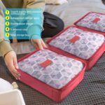 Coolzon Packing Cubes Koffer Organizer, 8 Stück Kofferorganizer Packtaschen Packwürfel mit Schuhbeutel Wäschebeutel Reiseorganizer Kleidertaschen für Rucksack – Bild 6