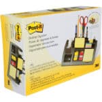 Post-it Desk Organizer, Packung mit 1 Block Post-it® Notes a 100 Blatt, 4 x 35 Haftstreifen Post-it® Index, 1 Rolle Scotch® Magic™ mattes Klebeband, 265 mm x 168 mm x 68 mm – Bild 6