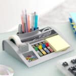 Post-it Desk Organizer, Packung mit 1 Block Post-it® Notes a 100 Blatt, 4 x 35 Haftstreifen Post-it® Index, 1 Rolle Scotch® Magic™ mattes Klebeband, 265 mm x 168 mm x 68 mm – Bild 7