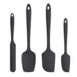 U-Taste Silikon Spatel & Teigschaber 4er Set, 315℃ Hitzebeständiger Antihaft Gummispachtel Kuchenspatel, Nahtloses Einteiliges Design für Kochen Backen Mischen