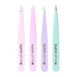 Brushworks Kombination Pinzette 4-Stück Set, Pastellkreide in Rosa und Violett – Bild 4