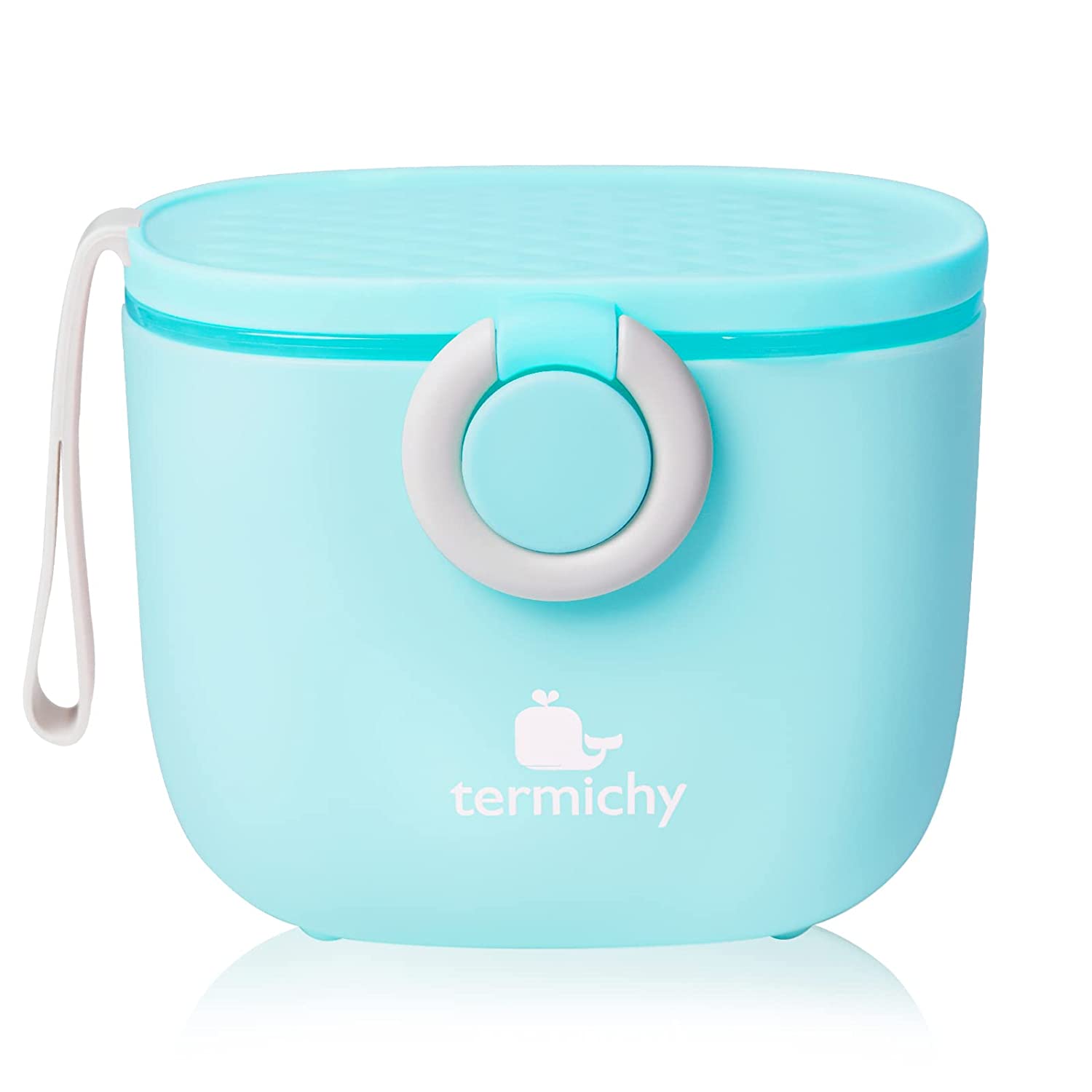 blau Milchpulver Portionierer baby, Termichy Milchpulver Spender, 250g luftdichter tragbarer Milchpulver Behälter für Reisen, mit Schaber und Löffel – Bild 1