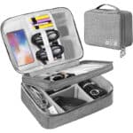 HCFGS Organizer Tasche, Reise Elektronik Etui 3 Schicht Grosse Kapazität Multifunktional Wasserdicht Stossfest Case für Kabel, ipad, Ladegerät, Handy, Festplatten, Powerbank, etc – Bild 4