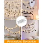 kolpop Foto-Lichterkette mit Clips – 5 m, 50 LED, Batteriebetrieben – Bild 5