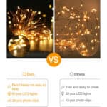 kolpop Foto-Lichterkette mit Clips – 5 m, 50 LED, Batteriebetrieben – Bild 6