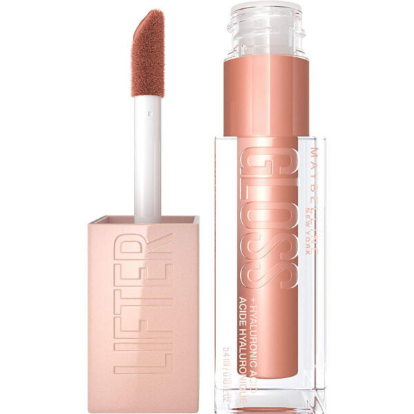 Maybelline New York Glänzender Lipgloss für voller wirkende Lippen, Feuchtigkeitsspendend, Mit Hyaluronsäure, Lifter Gloss