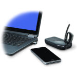 Plantronics - Voyager 5200 UC (Poly) - Bluetooth-Headset (monaural) - USB-A-kompatibel für den Anschluss an PC und/oder Mac - Funktioniert mit Teams, Zoom & mehr - Geräuschunterdrückung – Bild 8