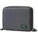 UGREEN Elektronik Tasche Doppelschicht Reise Organizer Kabeltasche Travel Kabel Organizer Elektronische Zubehör Case Travel Organisator Festplattentasche für Powerbank, Kabel, Akku, Karte, Handy usw.
