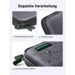 UGREEN Elektronik Tasche Doppelschicht Reise Organizer Kabeltasche Travel Kabel Organizer Elektronische Zubehör Case Travel Organisator Festplattentasche für Powerbank, Kabel, Akku, Karte, Handy usw. – Bild 4