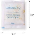 Wisedry Silica Gel Sachets Beutel mit Orangenperlen Feuchtigkeitsanzeige Trockenmittel Packs Feuchtigkeitsabsorber zur Entfernung von Lufttrockner Feuchtigkeit, Lebensmittelqualität – Bild 4