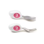 Doddl Löffel & Gabel Besteckset für Kinder, Kleinkinder und Babies 12 Monate + ergonomisches Kinder Besteck hilft ihrem Kind sich selbst zu füttern und Geschirr richtig zu benutzen