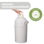 Chicco Windeleimer Odour Off; geruchsdichtes System, platzsparender Windeleimer mit Deckel, einfach zu benutzen und zu reinigen, funktioniert mit herkömmlichen Tüten – Bild 4