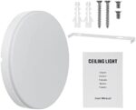 SOLMORE LED Deckenleuchte 24W, LED Deckenlampe Rund, Wasserfest Badlampe Ø23cm, Decke Lampen Deckenbeleuchtung ideal für Badezimmer Schlafzimmer Balkon Küche und Wohnzimmer – Bild 8