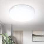 SOLMORE LED Deckenleuchte 24W, LED Deckenlampe Rund, Wasserfest Badlampe Ø23cm, Decke Lampen Deckenbeleuchtung ideal für Badezimmer Schlafzimmer Balkon Küche und Wohnzimmer