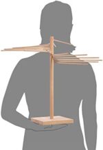 SÄNGER, Pastatrockner aus Holz, Nudeltrockner, Nudelständer zum Trocknen, Gesamthöhe 50cm, mit 16 abnehmbaren Armen, inkl. Booklet „Pasta Pasta“ mit 10 exklusiven Pastarezepten – Bild 6