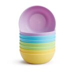 Munchkin Bunte Becher, 4er-Pack & Bunte Breischalen, 8er-Pack & Bunte Kindertellerchen, 8er-Pack, Mehrfarbig & Multi Geschirrset für Kleinkinder, mehrfarbig