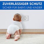 Adlersfeld®, Steckdosen Kindersicherung, Steckdosenschutz zum Kleben, Kindersicherung für Steckdose, Steckdosensicherung für Babys und Kinder – Bild 5