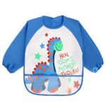 Vicloon Baby Lätzchen mit Lange Ärmeln, 3 oder 4 Set Kinder Lätzchen Wasserdicht Ärmellätzchen ärmel lätzchen Unisex Lätzchen Set für Essen Kunst Handwerk Malerei Bemalen Spielen – Bild 2