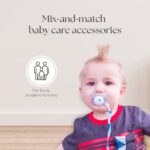 Dodo Babys, Schnullerklemme, 4er-Packung + Schnulleretui, Premium Qualität Moderne Designs Universal Halfter Leine für Schnuller, Beissspielzeug oder Schnulle – Bild 2