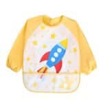 Vicloon Baby Lätzchen mit Lange Ärmeln, 3 oder 4 Set Kinder Lätzchen Wasserdicht Ärmellätzchen ärmel lätzchen Unisex Lätzchen Set für Essen Kunst Handwerk Malerei Bemalen Spielen – Bild 3