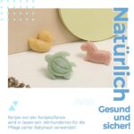 myHomeBody Konjac Badeschwamm für Babys, Natürliche Badeschwamm, Badeschwamm, Badezeit für Kleinkinder, natürlicher und sicherer Konjac, 3 Stück – Bild 3