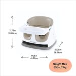 Ingenuity 2 in 1 Sitzerhöhung Stuhl, Babysitzerhöhung & Kleinkindersitz mit abnehmbaren Tablett, Essen & Fütterung Sitz für Kleinkinder, leicht zu reinigen, ideal für unterwegs, ab 6 Monaten – Bild 18
