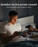 dewenwils Leselampe Buch Klemme, USB Wiederaufladbare Klemmleuchte für Lesen im Bett, 2 Helligkeitsstufen Leselicht, Warmweisses Buchlampe, Geschenk – Bild 8