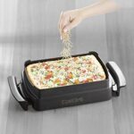 TEFAL OptiGrill Snacking & Baking Backschale XA725870, antihaftbeschichtet, wärmeisolierte Griffe, spülmaschinengeeignet, für Aufläufe, Brot, Süsses, etc, OptiGrill + und OptiGrill Elite, Schwarz – Bild 3