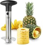 Newness Ananasschneider, Ananas-Entkerner Schneider, Ananasschäler Edelstahl Core Entferner Werkzeug für Home & Küche mit scharfe Klinge