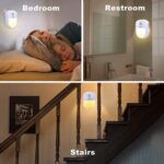 Useber, LED Nachtlicht Steckdose mit Bewegungsmelder, 2 Stück Useber LED Nachtlicht(EIN/AUTO/AUS), Warmweiss Nachtlicht Kinder für Kinderzimmer, Treppe, Schlafzimmer, Steckdosenlicht, Orientierungslicht [Energieklasse A+++] – Bild 6