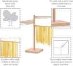 SÄNGER, Pastatrockner aus Holz, Nudeltrockner, Nudelständer zum Trocknen, Gesamthöhe 50cm, mit 16 abnehmbaren Armen, inkl. Booklet „Pasta Pasta“ mit 10 exklusiven Pastarezepten – Bild 4