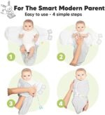 KeaBabies 3er-Pack Bio-Schlafsäcke – Ergonomische Pucksäcke für Babys 0-3 Monate – Bild 3