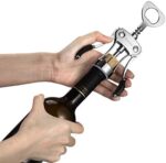 Beneno, Upgrade Weinöffner, Zinklegierung, Premium-Flügelkorkenzieher mit multifunktionalem Flaschenöffner – Bild 3