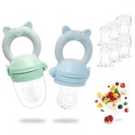 RIGHTWELL Fruchtsauger Set für Glückliche Babys, Helfender Freund für besonderes Geschmackserlebnis, Schmerzlindernder Beissring & Fruchtschnuller Zugleich