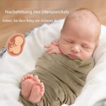 momcozy Baby Pucktuch, Mulltuch 120 x 120cm 4er Set, Mullwindeln aus Baumwolle und Bambus, Bio-Baumwolle Pucktuch Wickeltuch Baby Swaddle Blanket – Bild 3