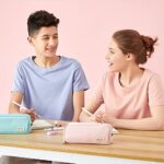 CICIMELON Federmäppchen Grosse Kapazität Federtaschen Teenager Mädchen Mäppchen mit Reissverschluss Make-up Tasche für Schule & Büro – Bild 7