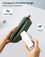 Glocusent Leselampe Buch Klemme, Wiederaufladbare USB Leselicht im Bett, 3 Bernsteinfarben & 5 Helligkeit Dimmbar, Kompakt Langlebig Buch Leselampe, Geschenk für Kinder Bücherwürmer – Bild 6