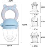 RIGHTWELL Fruchtsauger Set für Glückliche Babys, Helfender Freund für besonderes Geschmackserlebnis, Schmerzlindernder Beissring & Fruchtschnuller Zugleich – Bild 3