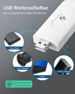 dewenwils Leselampe Buch Klemme, USB Wiederaufladbare Klemmleuchte für Lesen im Bett, 2 Helligkeitsstufen Leselicht, Warmweisses Buchlampe, Geschenk – Bild 2