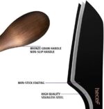 hecef Retro-Käsemessersatz von 3, Bronze-Textur-Mehrzweck-Käsemesser, Ein Scharfes Messer, Hartkäsemesser & Meisselmesser und Geschenkverpackung sind eingeschlossen – Bild 3