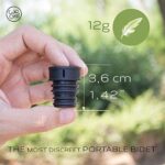 CuloClean Flaschenverschluss. Po dusche. Das diskreteste und kleinste mobile Reisebidet, für Periode, Intim-Dusche, ersetzt Feuchttücher und Dusch-WC. Spart Papiersanft – Bild 3