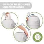 Chicco Windeleimer Odour Off; geruchsdichtes System, platzsparender Windeleimer mit Deckel, einfach zu benutzen und zu reinigen, funktioniert mit herkömmlichen Tüten – Bild 6