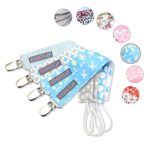 Karids hochwertige Schnullerkette für Jungs, Schnullerband 4er Set für Schnuller Befestigung am Lätzchen, T-shirt & Body, Premium Baby Schnuller-Clip