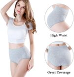 wirarpa Damen Unterhosen Baumwolle Slips Damen Hoher Taille Atmungsaktive Taillenslip Wochenbett Unterwäsche Mehrpack – Bild 2
