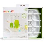 Munchkin Deluxe Trockenständer für Flaschen, Becher und Zubehör & Munchkin Flaschenreinigungsset, inklusive 2 x 2-in-1-Flaschen – Bild 6