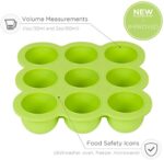 KIDDO FEEDO, Die original Gefrierform mit Silikondeckel zum Einfrieren von Muttermilch in handlichen Portionen, 9 x 75ml, BPA-frei, Gratis eBook mit Rezepten – Bild 4