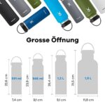 HYDRO FLASK - Trinkflasche - Isolierte Wasserflasche aus Edelstahl - Sportflasche mit auslaufsicherem Flex Cap-Deckel & Gurt - hermoflasche Spülmaschinenfest – Bild 3